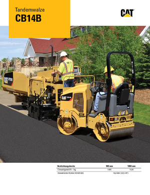 Rodillos vibrantes tándem Caterpillar CB14B