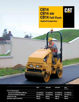 Rodillos vibrantes tándem Caterpillar CB14