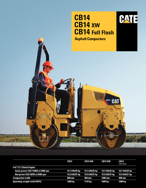 Rodillos vibrantes tándem Caterpillar CB14