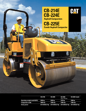 Rodillos vibrantes tándem Caterpillar CB 224 E