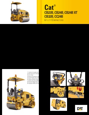 Rodillos vibrantes tándem Caterpillar CB24B