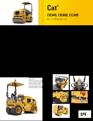 Rodillos vibrantes tándem Caterpillar CB34B