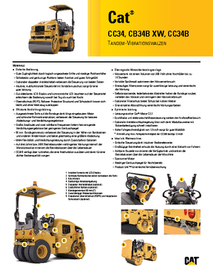 Rodillos vibrantes tándem Caterpillar CB34B