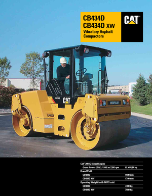 Rodillos vibrantes tándem Caterpillar CB434D