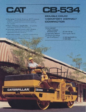 Rodillos vibrantes tándem Caterpillar CB-534