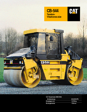 Rodillos vibrantes tándem Caterpillar CB 544