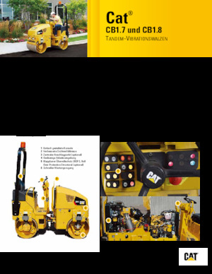 Rodillos vibrantes tándem Caterpillar CB1.7