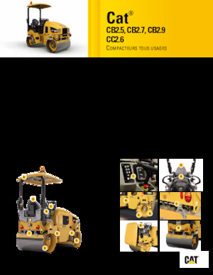 Rodillos vibrantes tándem Caterpillar CB2.5