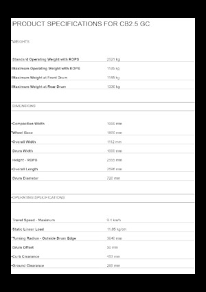Rodillos vibrantes tándem Caterpillar CB2.5 GC