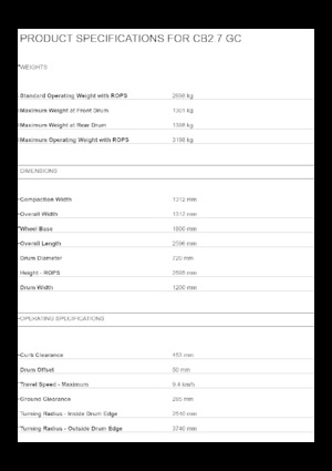 Rodillos vibrantes tándem Caterpillar CB2.7 GC