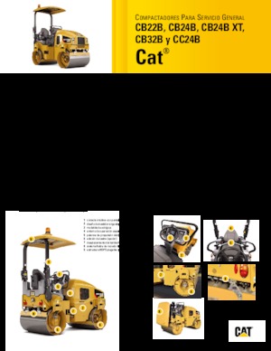 Rodillos vibrantes tándem Caterpillar CB24B