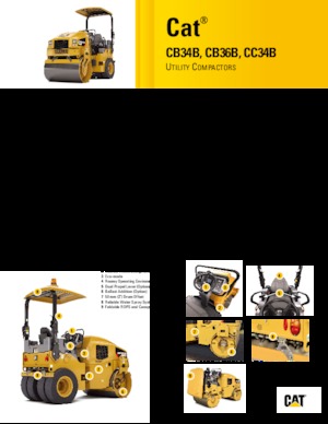 Rodillos vibrantes tándem Caterpillar CB34B XW