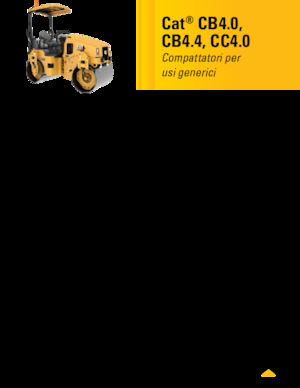 Rodillos vibrantes tándem Caterpillar CC4.0