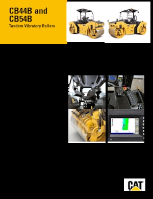 Rodillos vibrantes tándem Caterpillar CB44B