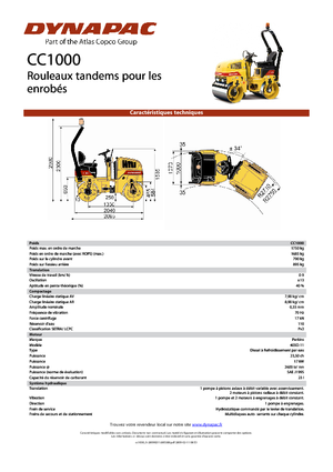 Rodillos vibrantes tándem Dynapac CC 1000