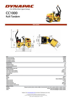 Rodillos vibrantes tándem Dynapac CC 1000
