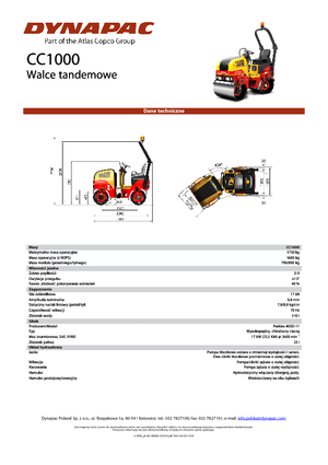 Rodillos vibrantes tándem Dynapac CC 1000
