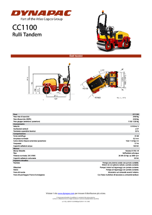Rodillos vibrantes tándem Dynapac CC 1100