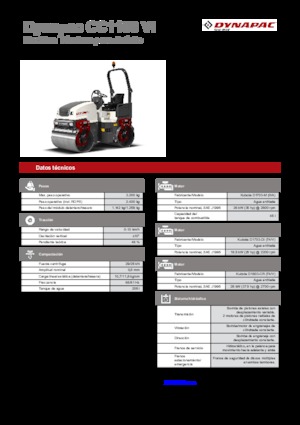Rodillos vibrantes tándem Dynapac CC 1100 VI