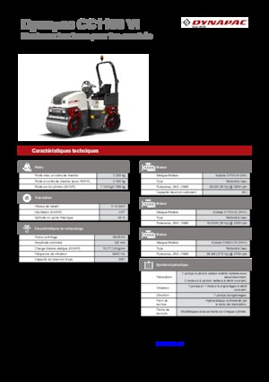 Rodillos vibrantes tándem Dynapac CC 1100 VI