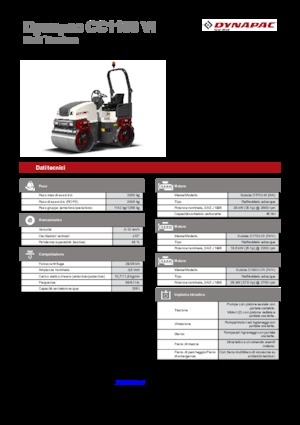 Rodillos vibrantes tándem Dynapac CC 1100 VI