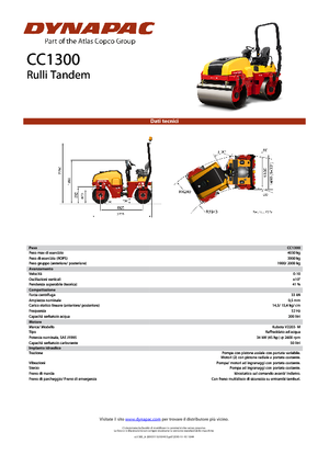 Rodillos vibrantes tándem Dynapac CC 1300