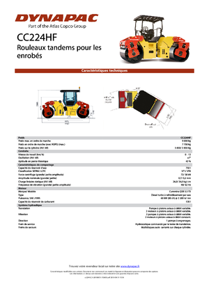 Rodillos vibrantes tándem Dynapac CC 224 HF