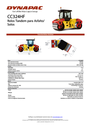 Rodillos vibrantes tándem Dynapac CC 324 HF