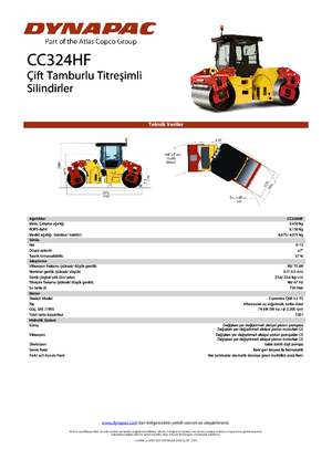 Rodillos vibrantes tándem Dynapac CC 324 HF