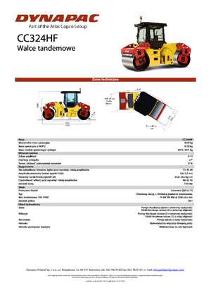 Rodillos vibrantes tándem Dynapac CC 324 HF