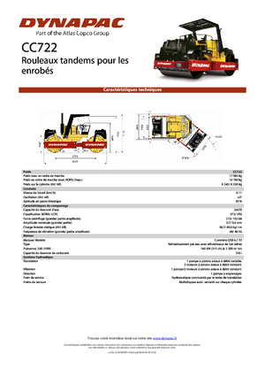 Rodillos vibrantes tándem Dynapac CC 722