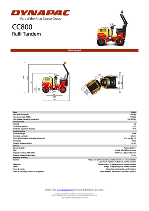 Rodillos vibrantes tándem Dynapac CC 800