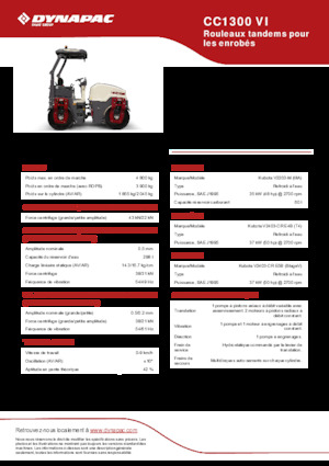 Rodillos vibrantes tándem Dynapac CC1300 VI