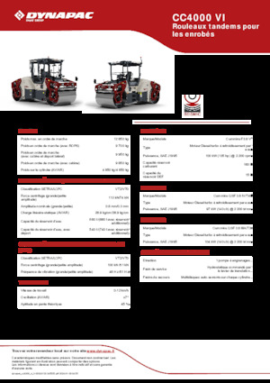 Rodillos vibrantes tándem Dynapac CC4000 VI