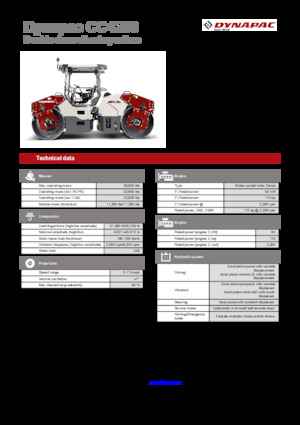 Rodillos vibrantes tándem Dynapac CC4200