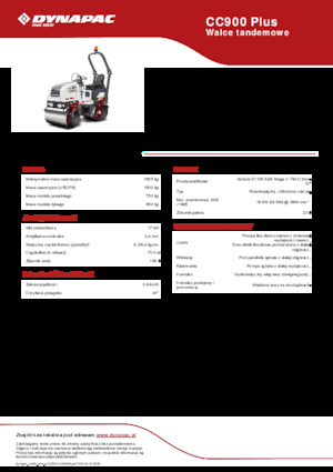Rodillos vibrantes tándem Dynapac CC900 Plus