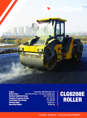 Rodillos vibrantes tándem Liugong CLG6208E