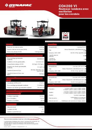 Rodillos vibrantes tándem Dynapac CO4200 VI
