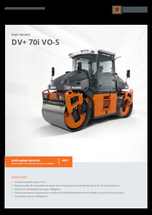 Rodillos vibrantes tándem Hamm DV+ 70i VO-S
