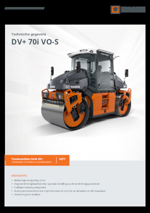 Rodillos vibrantes tándem Hamm DV+ 70i VO-S