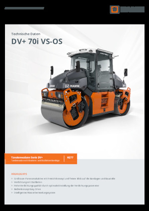 Rodillos vibrantes tándem Hamm DV+ 70i VS-OS