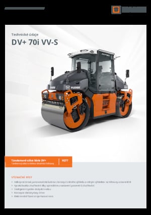 Rodillos vibrantes tándem Hamm DV+ 70i VV-S