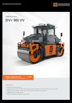 Rodillos vibrantes tándem Hamm DV+ 90i VV