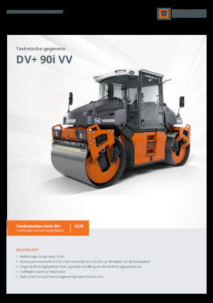 Rodillos vibrantes tándem Hamm DV+ 90i VV