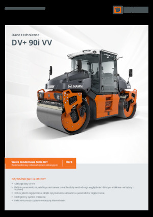 Rodillos vibrantes tándem Hamm DV+ 90i VV