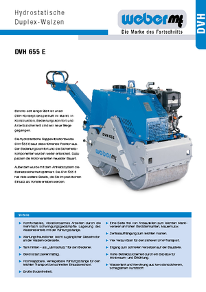 Rodillos vibrantes tándem weber mt DVH 655 E