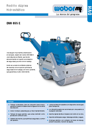 Rodillos vibrantes tándem weber mt DVH 655 E