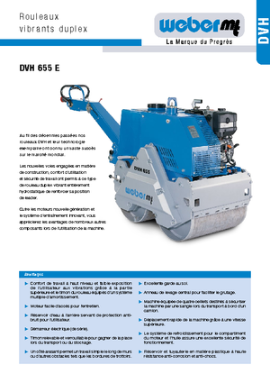 Rodillos vibrantes tándem weber mt DVH 655 E