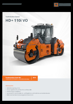 Rodillos vibrantes tándem Hamm HD+ 110i VO