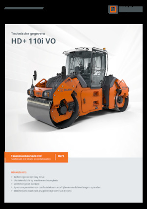 Rodillos vibrantes tándem Hamm HD+ 110i VO